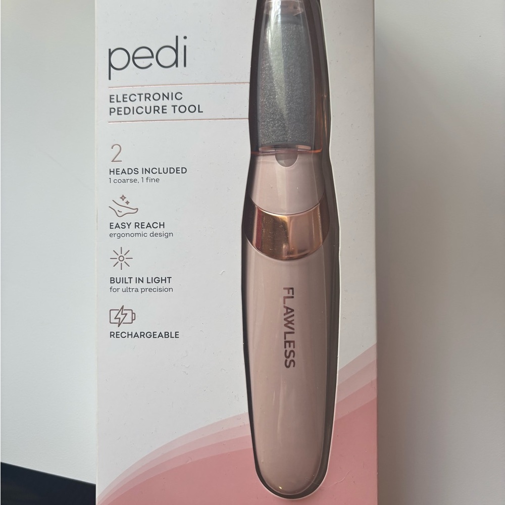 Brand New FLAWLESS Pedi Electronic Pedicure Tool - Pink